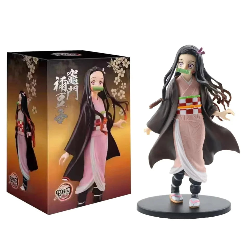 Anime figurka Demon Slayer: Kimetsu no Yaiba – Kamado Tanjirou / Agatsuma Zenitsu / Nezuko. Akční PVC model – sběratelská figurka.