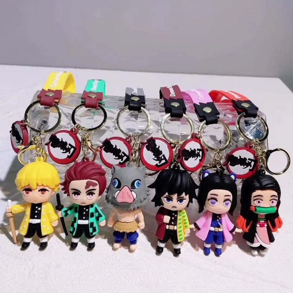 Demon Slayer klíčenka – anime přívěsek na klíče nebo batoh.
