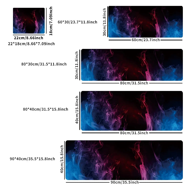 XXL herní podložka pod myš a klávesnici – gumová, protiskluzová, pro notebook i PC
