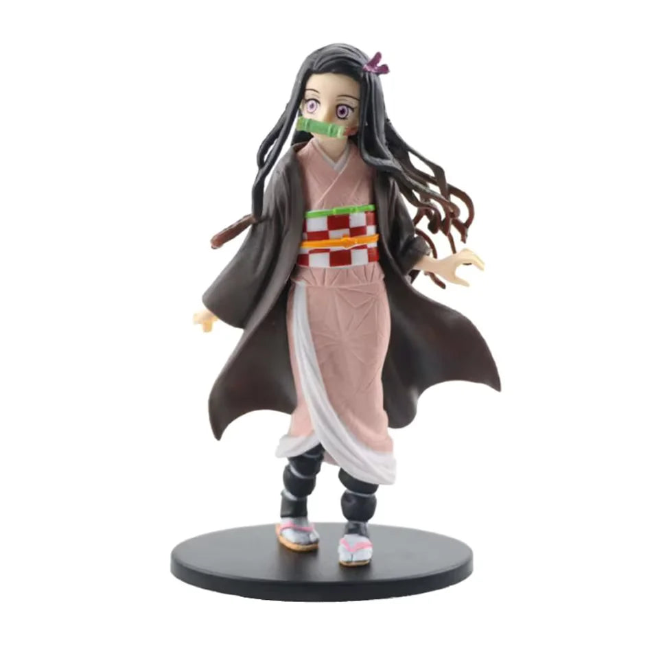 Anime figurka Demon Slayer: Kimetsu no Yaiba – Kamado Tanjirou / Agatsuma Zenitsu / Nezuko. Akční PVC model – sběratelská figurka.
