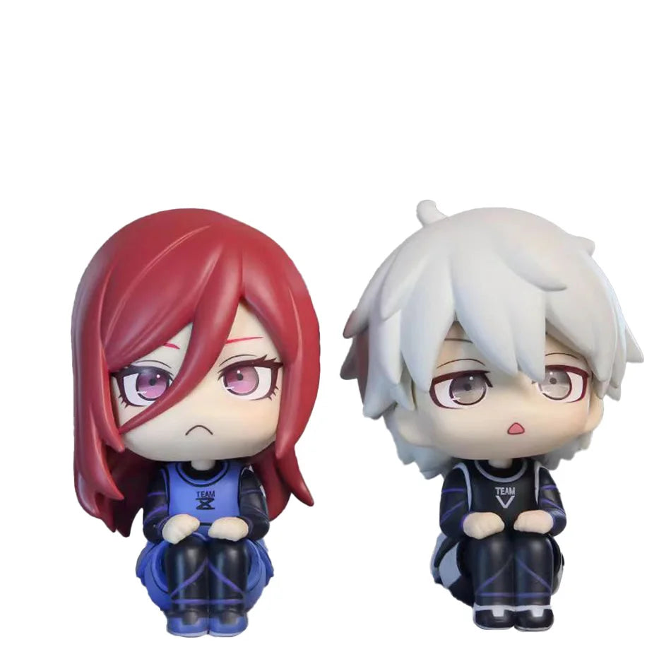 Blue Lock Q-Version figurky – Isagi & Bachira | Roztomilé sběratelské PVC modely.